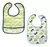 Kit 2 Babadores Com Bolso Pega Migalha Dino - Buba - Liro Baby Store