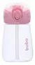 Garrafa De Agua Infantil Tritan Resistente Canudo Silicone Rosa - Buba