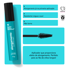 Máscara De Cílios Alongamento Resistente à Água 10g - MilaBela Cosméticos