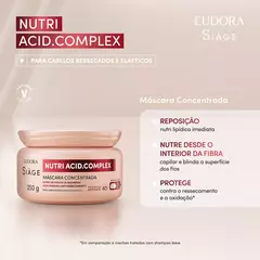 Máscara Capilar Concentrada Siàge Nutri Acid.Complex 250g - MilaBela Cosméticos