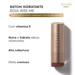 Batom Hidratante Bordô Look Do Dia Soul Kiss Me 3,7G na internet