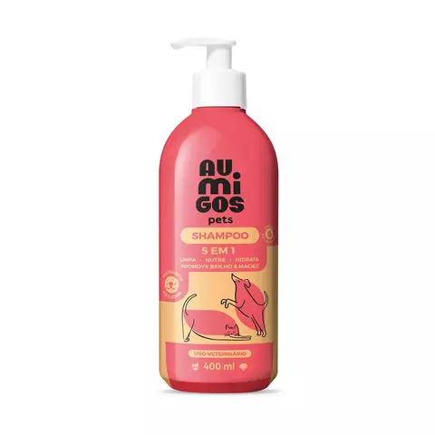 Shampoo 5 em 1 Au.Migos Pets 400ml - comprar online