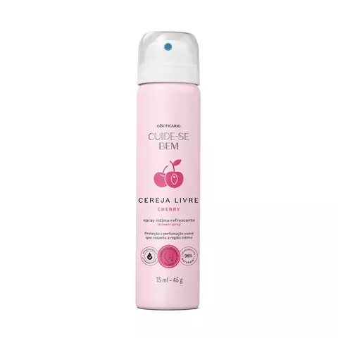 Spray Íntimo Refrescante Cuide-se Bem Cereja Livre Cherry 75ml - comprar online