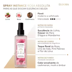 Spray Perfumado Desodorante Colônia Instance Rosa Absoluta 200ml na internet