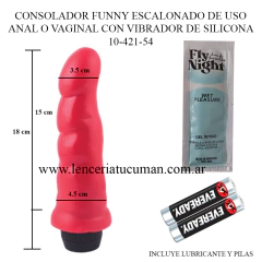 CAIMAN CONSOLADOR FUNNY MONCHI ESCALONADO CON VIBRADOR DE SILICONA 10-421-54