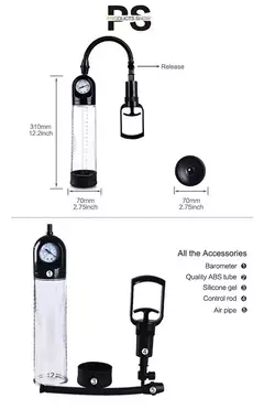 CANWIN BOMBA DE VACIO PENEANA CON RELOJ Y VIBRADOR 110328 - tienda online