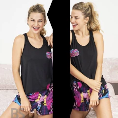 BIANCA SECRETA PIJAMA DOS PIEZAS DE MODAL NEGRO 22012N en internet