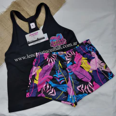BIANCA SECRETA PIJAMA DOS PIEZAS DE MODAL NEGRO 22012N