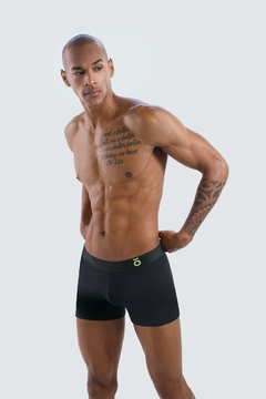SOPINK BOXER LISO DE ALGODON NEGRO 23001N - comprar online