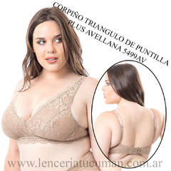 COCOT CORPIÑO TRIANGULO DE PUNTILLA PLUS AVELLANA 5499AV