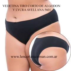 COCOT VEDETINA TIRO CORTO DE ALGODON Y LYCRA NEGRO 5601N