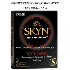 PRIME PRESERVATIVO SKYN SIN LATEX TEXTURADO X 3 785