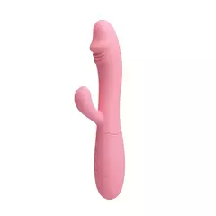 Imagen de PRETTY LOVE DOBLE ESTIMULADOR DE CLITORIS Y PUNTO G CON 30 MODOS DE VIBRACION 2 MOTORES RECARGABLE SNAPPY BI-014173-1