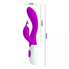 PRETTY LOVE DOBLE ESTIMULADOR CON VIBRADOR 2 MOTORES 30 VELOCIDADES HYMAN BI-014705 - comprar online