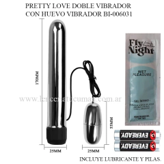 PRETTY LOVE DOBLE VIBRADOR CON HUEVO VIBRADOR BI-006031