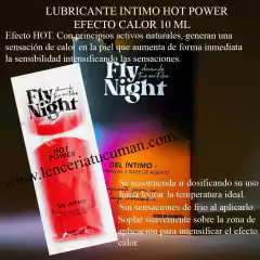 FLY NIGHT GEL LUBRICANTE EFECTO CALOR HOT POWER 10 ML c1018