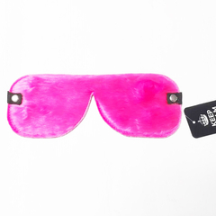 SADO ANTIFAZ CUERO CIEGO CON PELUCHE FUCSIA KS 25351F - comprar online