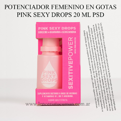 SEXITIVE POTENCIADOR FEMENINO EN GOTAS PINK SEXY DROPS 20 ML PSD