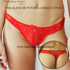 VICTORIA COSSY COLALESS DE PUNTILLA ROJA 23 PASS - comprar online