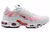 Air Max TN Plus "White Red", com detalhes em branco e vermelho. Disponível agora na Estilo de Quebrada.