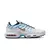 Air Max TN Plus "White University Blue", com seu design em branco e detalhes em azul. Disponível agora na Estilo de Quebrada.