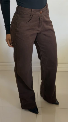 CALÇA JEANS MARROM