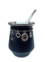 Mate Acero Con Dijes - Negro