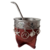 Mate Imperial Cuero/Acero - Marrón Claro (Sin Bombilla)