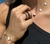 Conjunto de colar, pulseira e brincos de 3 peças de trevo de quatro folhas em aço titânio 18K, moderno e que não desbota - loja online