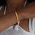 Bracelete dourado estrelas brilhante luxo sem perder cor em ouro 18k na internet