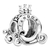 Berloque Charm Carruagem Cinderela - prata 925