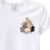 Baby Look Branca Gato Esquema Piramide - comprar online