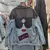 Chamarra oversize con parches