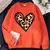Sudadera CORAZON ANIMAL PRINT GRANDE - comprar en línea