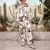 Traje estampado de 2 piezas - tienda en línea