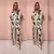 Conjunto de satin de 2 piezas con estampado de flores. en internet