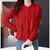 Cárdigan de punto con cherrys en 3d para mujer UNITALLA - tienda en línea