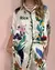 Conjunto de satin de 2 piezas con estampado de flores. - tienda en línea