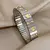 Brazaletes de acero inoxidable pulsera clásica. - tienda en línea