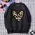 Sudadera CORAZON ANIMAL PRINT GRANDE - Georgina Luna Boutique