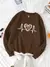Sudadera con estampado Corazón animal print - comprar en línea