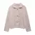 Chaqueta de punto con botones de flores dorados. - tienda en línea