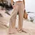 Pantalones holgados de algodón y lino de pierna ancha para mujer - comprar en línea