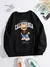 Sudadera con estampado de dibujos animados Kawaii para mujer, suéter holgado de - tienda en línea