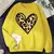 Sudadera CORAZON ANIMAL PRINT GRANDE en internet