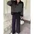 Top de punto a rayas y pantalones acampanados - Georgina Luna Boutique