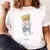 Camiseta informal con estampado de oso para mujer - comprar en línea