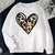 Sudadera CORAZON ANIMAL PRINT GRANDE - comprar en línea