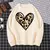 Sudadera CORAZON ANIMAL PRINT GRANDE - tienda en línea