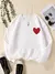 Sudadera con estampado de Corazón. - comprar en línea